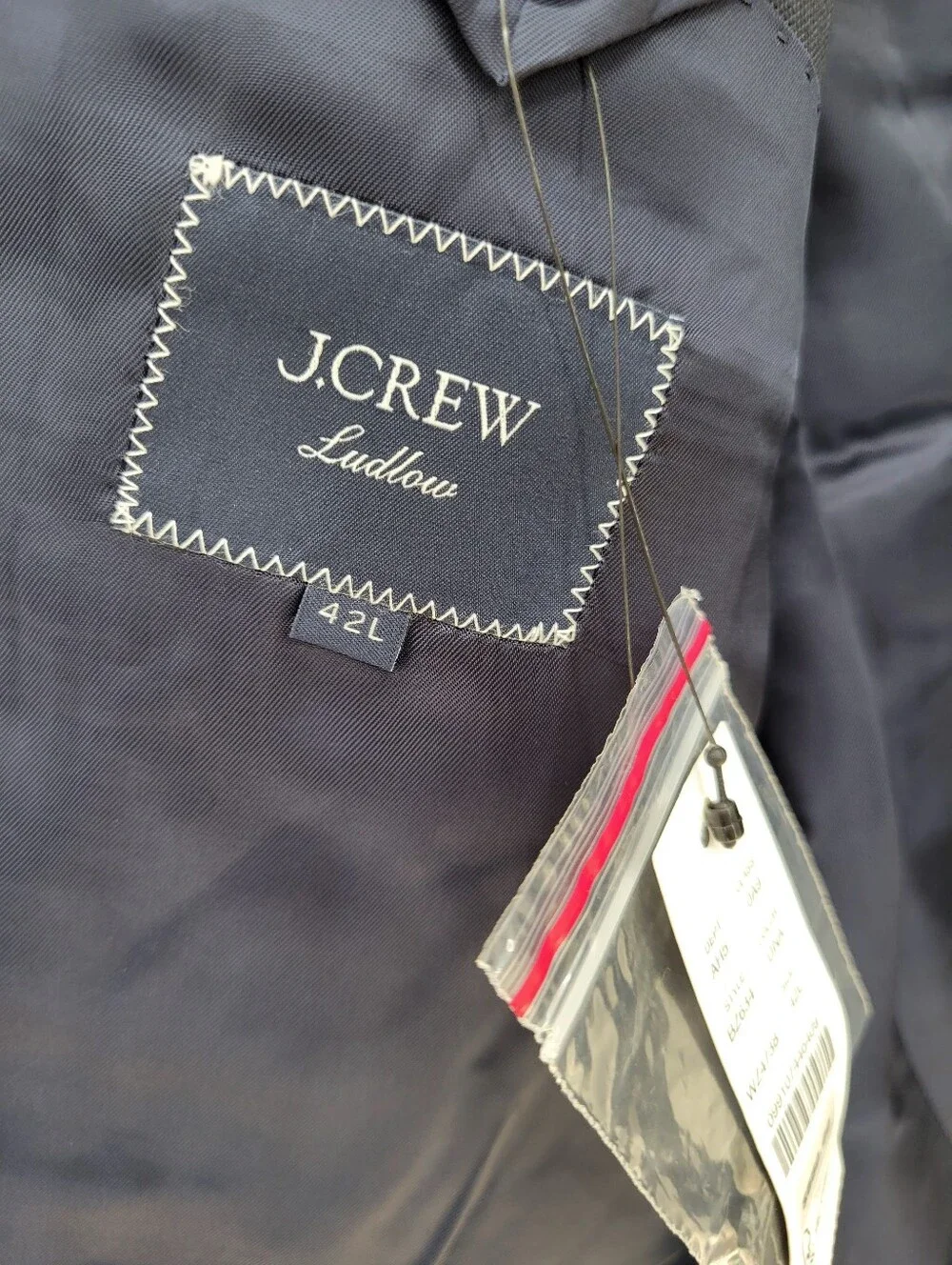 J Crew Ludlow Slim-fit suit jacket in Italian worsted wool Size 42L Dark Navy